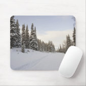 Schneebedeckte Landschaft Mousepad (Mit Mouse)