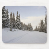 Schneebedeckte Landschaft Mousepad (Vorne)