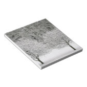 Schneebedeckte Landschaft Notizblock (angewinkelt)