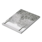 Schneebedeckte Landschaft Notizblock (Rotiert)