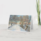 Schneebedeckte Landschaft, Viggo Langer Karte (Vorderseite)