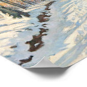 Schneebedeckte Landschaft, Viggo Langer Poster (Ecke)