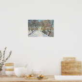 Schneebedeckte Landschaft, Viggo Langer Poster (Küche)