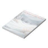 Schneebedeckte Landschaftslandschaft Notizblock (Rotiert)