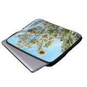 Schneebedeckte Laptop-Hülse Laptopschutzhülle (Vorne Knopf)