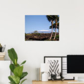 Schneebedeckte Mauna Kea Poster (Heimbüro)