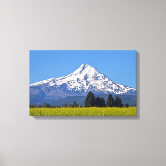 Schneebedeckte Mt Hood in Oregon, USA Leinwanddruck (Vorderseite)