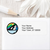 schneebedeckte Orca-Kreisgestaltung (Insitu)