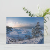 Schneebedeckte Ostseeküste (Stehend Vorderseite)