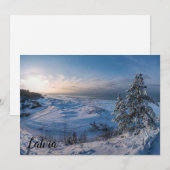Schneebedeckte Ostseeküste (Vorne/Hinten)