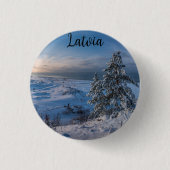 Schneebedeckte Ostseeküste Button (Vorderseite)