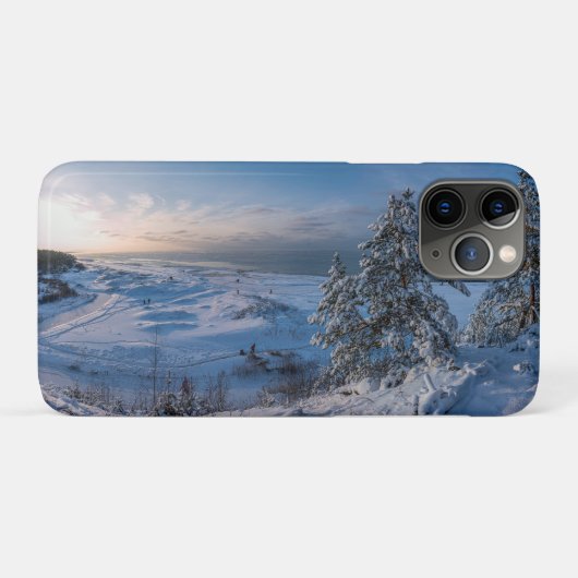Schneebedeckte Ostseeküste Case-Mate iPhone Hülle (Rückseite (Horizontal))