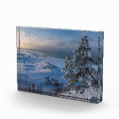 Schneebedeckte Ostseeküste Fotoblock (Rechts)