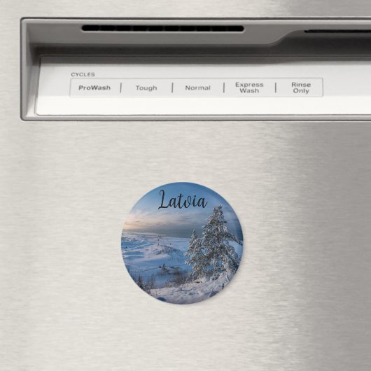 Schneebedeckte Ostseeküste Magnet (In Situ (Geschirrspüler))