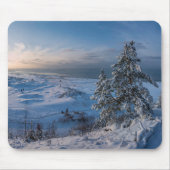 Schneebedeckte Ostseeküste Mousepad (Vorne)