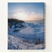Schneebedeckte Ostseeküste Notizblock (Rückseite)