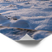 Schneebedeckte Ostseeküste Poster (Ecke)