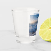 Schneebedeckte Ostseeküste Schnapsglas (Links)
