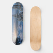 Schneebedeckte Ostseeküste Skateboard (Vorderseite)