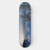 Schneebedeckte Ostseeküste Skateboard (Vorderseite)