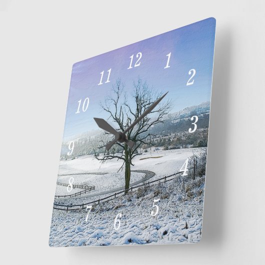 Schneebedeckte Ozark Hills Uhr (Winkel)