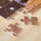 Schneebedeckte Pariser Winterstadt-Träume Puzzle (Seite)