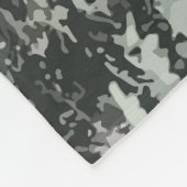 Schneebedeckte Pine Trees Moon Sunset Fleecedecke (Ecke)