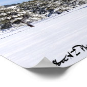 Schneebedeckte Pines & San Francisco Peaks Arizona Poster (Ecke)