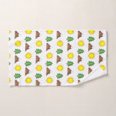 Schneebedeckte Pinienwälder Badhandtuch Set (Handtuch)