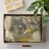 Schneebedeckte Pinienwälder Foto Seidenpapier (Geschenk)