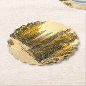 Schneebedeckte Pinienwälder Foto Untersetzer (angewinkelt)