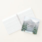 Schneebedeckte Pinienwälder Schneebuch Notizblock (Innenseite)