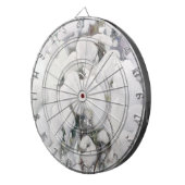 Schneebedeckte Pinienwälder (von Pekka Halonen) Dartscheibe (Vorderseite rechts)