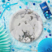 Schneebedeckte Pinienwälder (von Pekka Halonen) Pappteller (Party)