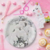 Schneebedeckte Pinienwälder (von Pekka Halonen) Pappteller (Party)