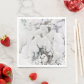 Schneebedeckte Pinienwälder (von Pekka Halonen) Serviette (Beispiel)