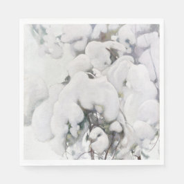 Schneebedeckte Pinienwälder (von Pekka Halonen) Serviette