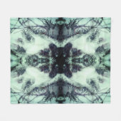 Schneebedeckte Pinienwälder Winterlandschaft Abstr Fleecedecke (Vorderseite (Horizontal))