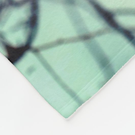 Schneebedeckte Pinienwälder Winterlandschaft Abstr Fleecedecke (Ecke)