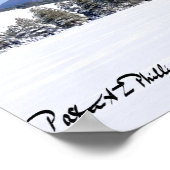 Schneebedeckte Prärie & San Francisco Peaks Arizon Poster (Ecke)