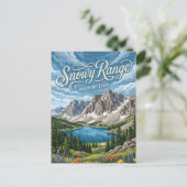 Schneebedeckte Range Wyoming Postkarte (Stehend Vorderseite)