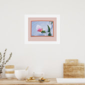 Schneebedeckte rosa Tulip Poster (Küche)