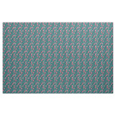 Schneebedeckte rote Beeren auf dunklem Grün Stoff (Yard (91,4 cm))
