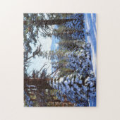 Schneebedeckte Rote Brände in der Hohen Sierra 2 Puzzle (Vertikal)