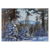 Schneebedeckte Rote Brände in der Hohen Sierra 2 Schneidebrett (Vorderseite)