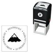 Schneebedeckte Rücksendeadresse Permastempel (Beispiel)