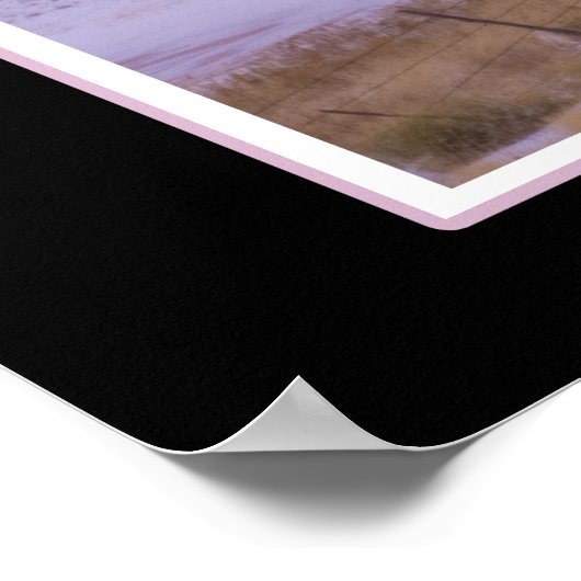 Schneebedeckte San Francisco Peaks Arizona Sonnenu Poster (Ecke)