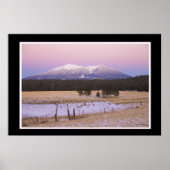 Schneebedeckte San Francisco Peaks Arizona Sonnenu Poster (Vorne)