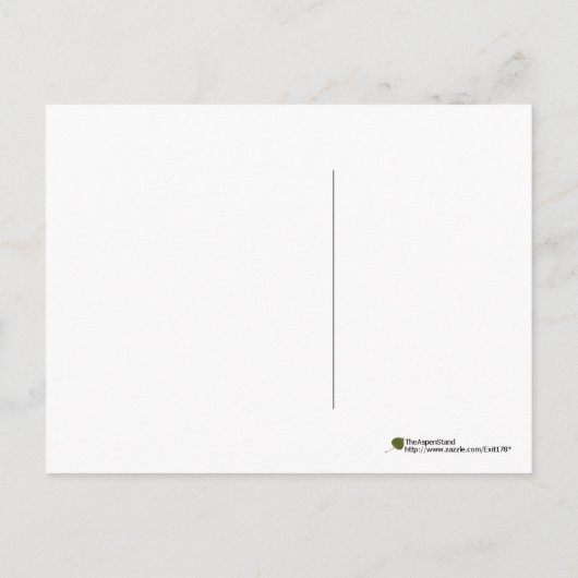 Schneebedeckte San Francisco Peaks bei Sonnenunter Postkarte (Rückseite)