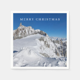 Schneebedeckte Servietten